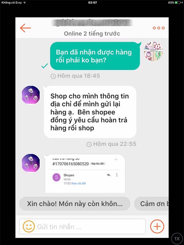Nữ khách hàng củ chuối mà không shop online nào muốn có: Mua áo mặc chán chê rồi ăn vạ đòi tiền - Ảnh 2.