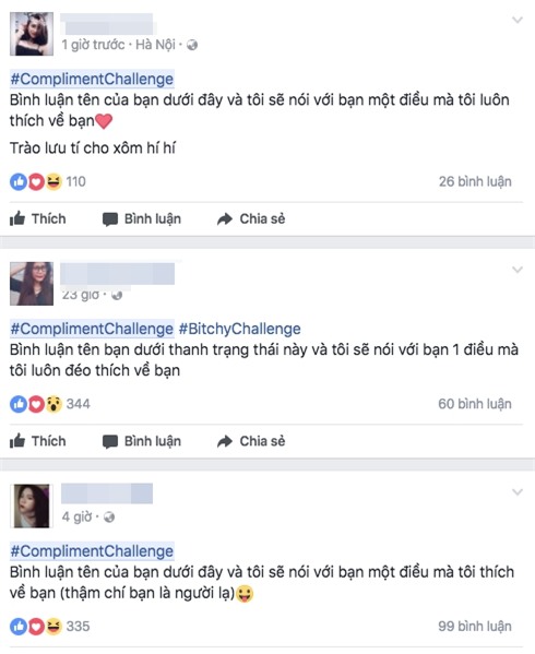 Dân mạng rần rần đăng status theo trào lưu