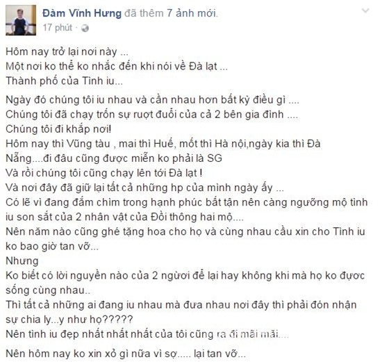sao việt, đàm vĩnh hưng, người yêu đàm vĩnh hưng, người yêu đàm vĩnh hưng là ai, đàm vĩnh hưng bị gia đình phản đối