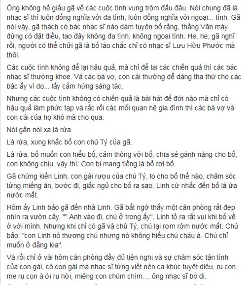 nhạc sĩ Nguyễn Văn Tý, con gái nhạc sĩ Nguyễn Văn Tý, nhạc sĩ Nguyễn Văn Tý bị bỏ rơi, 