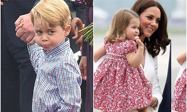 hoang tu be george ra dang "soai ca ti hon" khi di cong du cung bo me va em gai - 1