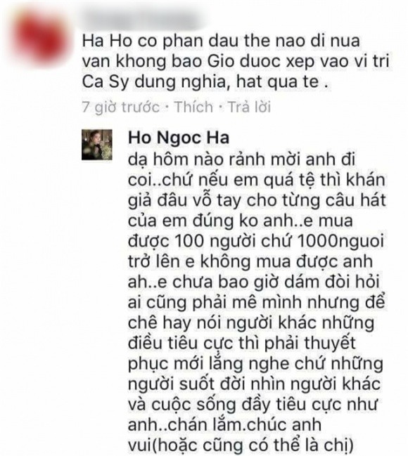 nữ ca sĩ hồ ngọc hà,Nữ hoàng giải trí Hồ Ngọc Hà,hồ ngọc hà đáp trả antil fan, sao Việt