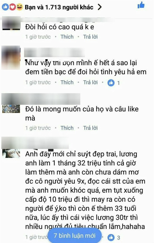 Đăng tin tuyển chồng lương 30 triệu đồng, cô gái vô tình trở thành nhân vật bị dân mạng ném đá nhiều nhất hôm nay - Ảnh 4.