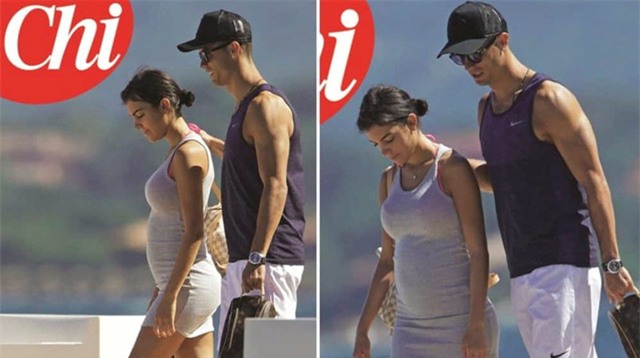 Bạn gái C.Ronaldo lộ bụng bầu trong thời gian qua