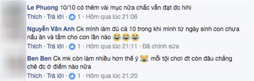me bim sua no nuc cham diem chong theo trao luu "10 viec khi vo sinh, chong lam duoc bao nhieu" - 4