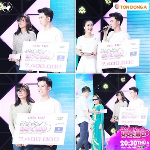 Quốc Hòa dừng lại với giải thưởng 7,4 triệu đồng.&nbsp;Đức Duy đã giành phần thưởng trị giá 50.000.000 đồng