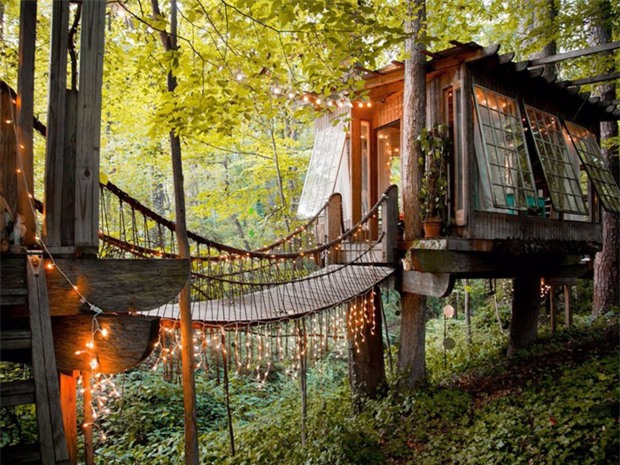 Bên trong ngôi nhà trên cây mộng mơ đang gây sốt trên Airbnb, hàng trăm nghìn người muốn được tới thăm một lần - Ảnh 1.