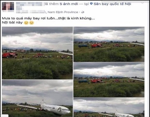 Người phụ nữ tung tin đồn máy bay rơi ở Nội Bài để câu like bán mỹ phẩm - Ảnh 1.