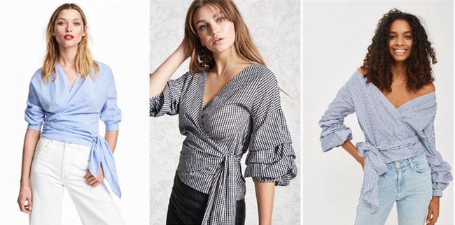 Sơmi đúng mốt nhất bây giờ là cứ phải tay bồng, vắt chéo, buộc vạt - Ảnh 7.