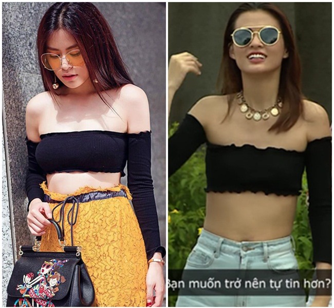 mac cung mot chiec ao nhung cao thien trang va hoang thuy linh khac nhau mot troi mot vuc - 1