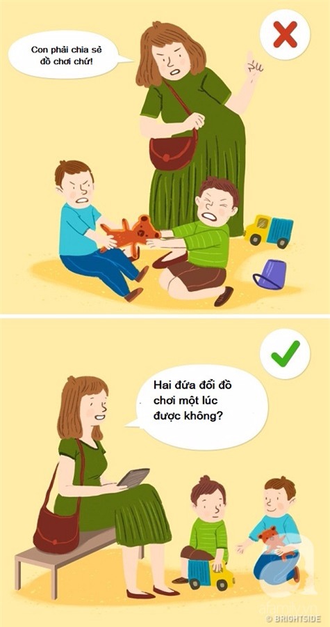 Đừng khóc nữa, Con phải chia sẻ đồ chơi chứ! - loạt câu nói tai hại mà cha mẹ vẫn nói với con hàng ngày - Ảnh 2.