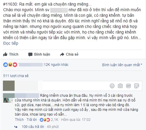 Đến chơi nhà người yêu, cô gái phát điên vì mẹ bạn trai chê răng khấp khểnh như ma cà rồng - Ảnh 1.