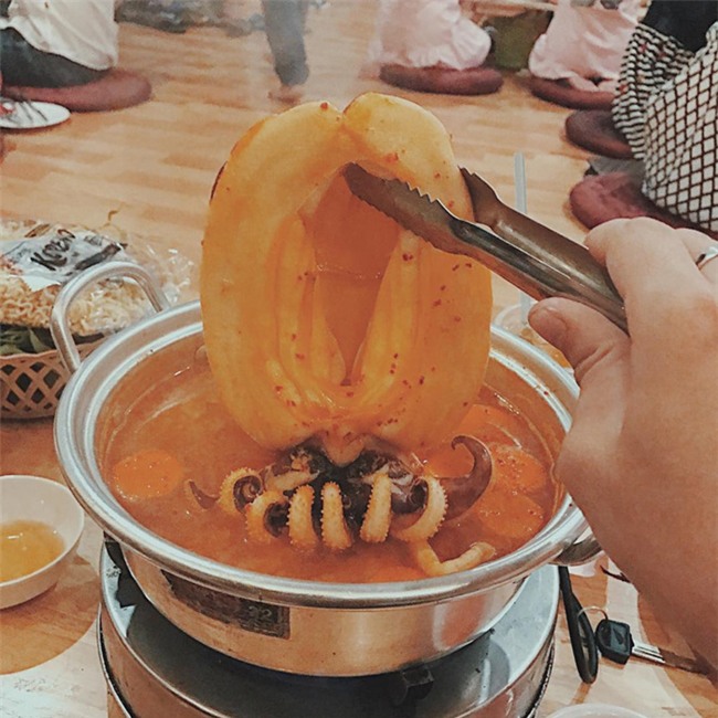 mực khổng lồ, món ăn gây sốt, mực khô, cơn sốt, trào lưu, hải sản