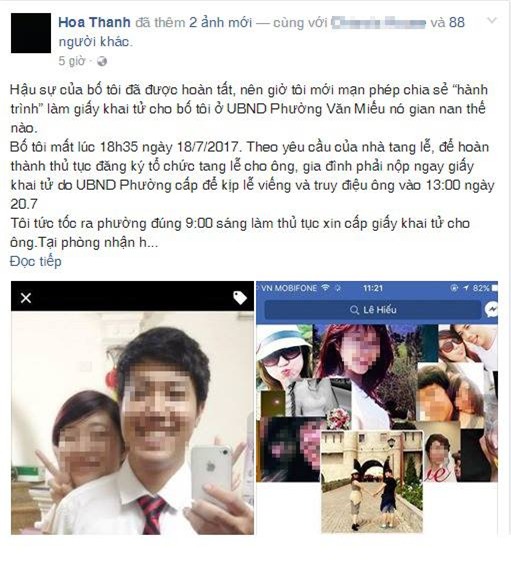 giấy chứng tử, phường Văn Miếu, Hà Nội, Đinh Duy Hòa