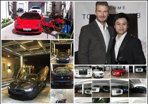Cường Đô la, Hiệp Gas, Minh Nhựa, Phan Thành, siêu xe, xe siêu sang