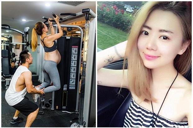 Mang song thai hơn 36 tuần, bà mẹ trẻ vẫn vô tư tập thể hình hạng nặng - Ảnh 2.