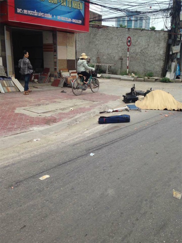 Nghệ sĩ đường phố 82 tuổi ở Hải Phòng bị xe container tông tử vong - Ảnh 1.