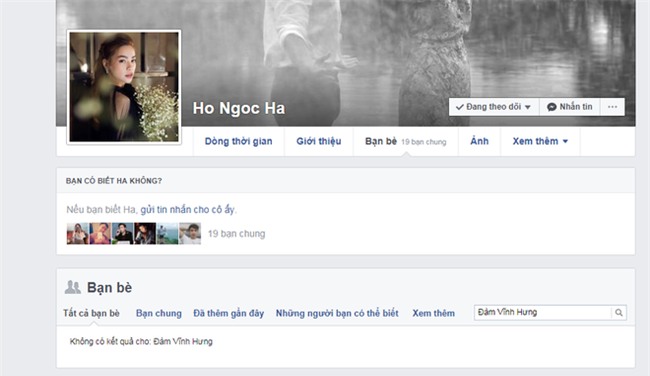 Hà Hồ hủy kết bạn facebook với Đàm Vĩnh Hưng vì bị đàn anh tiết lộ chuyện yêu đương? - Ảnh 2.