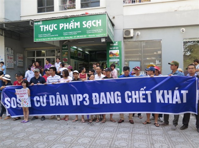 chung cư, căn hộ chung cư, chung cư thiếu nước, chung cư linh đàm