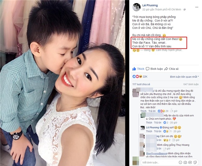 Sắp đến ngày tái hôn, Lê Phương khẳng định: 'Mẹ có lấy chồng cũng dắt con theo'-4