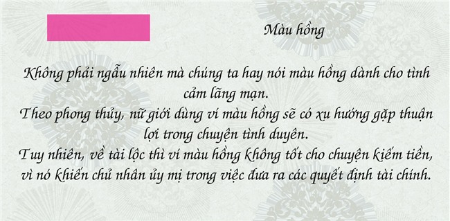 Màu sắc ví tiền ảnh hưởng ra sao đến tài lộc của chủ nhân-5