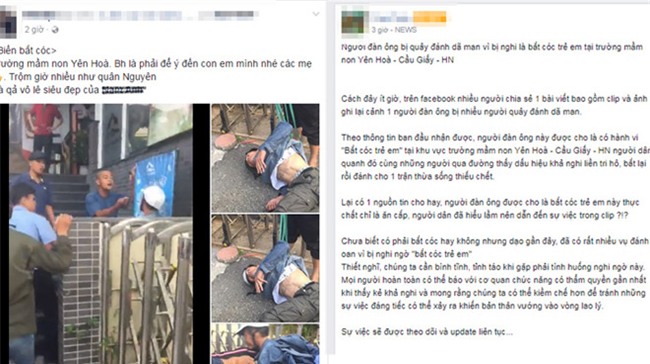 su that ve clip nguoi dan ong bi dan vay danh do nghi bat coc tre em tai ha noi - 1