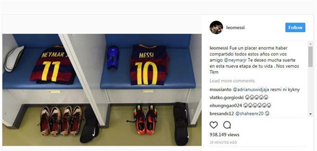 Messi chinh thuc noi loi tu biet Neymar hinh anh 1