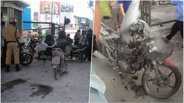 ha noi: tụ dot xe may khi bi csgt bat vi pham? hinh anh 2