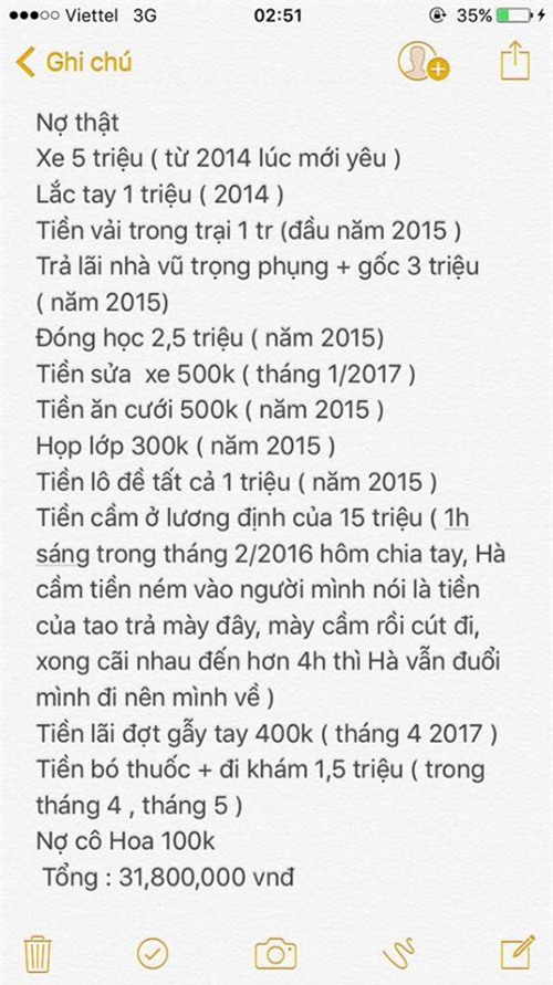 Chia tay sau 400 ngày yêu nhau, soái ca sơ mi trắng đòi bạn gái 30 triệu tiền tình phí và sự thật đằng sau - Ảnh 6.