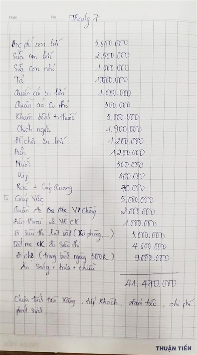 Chi tiêu sơ sơ hết hơn 40 triệu/tháng, mẹ hai con còn hỏi: Em có hoang phí quá không? - Ảnh 3.