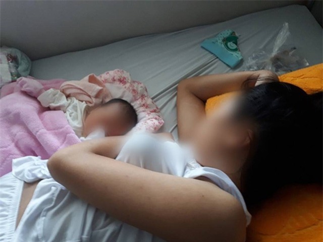 Em Th. sinh con khi mới 15 tuổi.