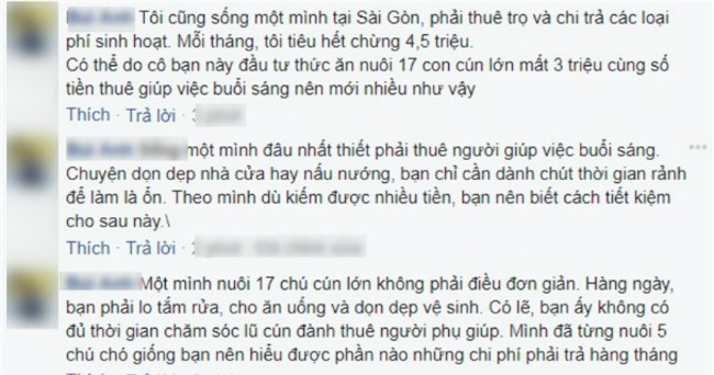 bang chi tieu gay tranh cai cua co gai doc than 24 tuoi: giup viec buoi sang het hon 3 trieu/thang - 2
