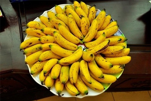 Chuối ngự Đại Hoàng có vị ngọt thơm, vỏ mỏng. Ảnh minh họa