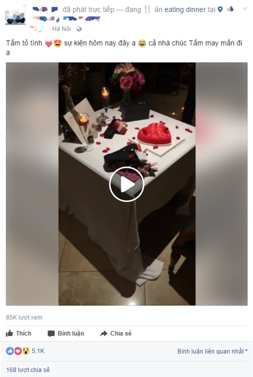 Dân mạng phát sốt với màn tỏ tình lãng mạn của chàng trai có biệt hiệu chàng Tấm - Ảnh 2.