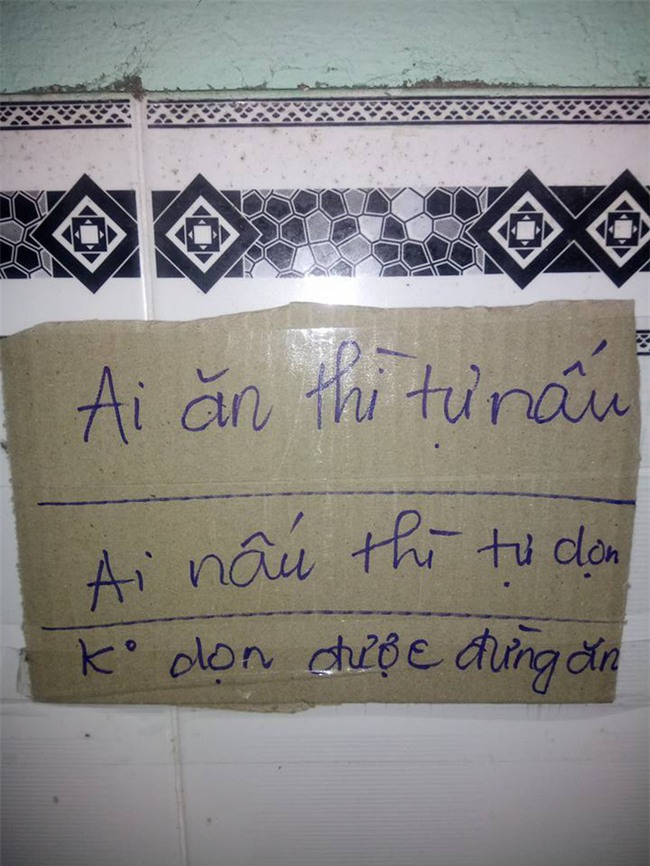 Bảng nội quy khắt khe đến mức khó tin của 3 nam sinh viên cùng phòng trọ - Ảnh 17.
