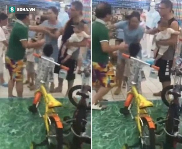 Đánh nhau với bạn, bé trai bị phụ huynh của bạn tát thẳng vào mặt - Ảnh 1.