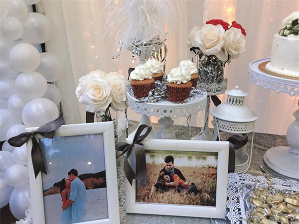 ky niem 5 thang cuoi, “hotgirl dan toc” duoc chong bi mat thue biet thu to chuc tiec sieu lang man - 9