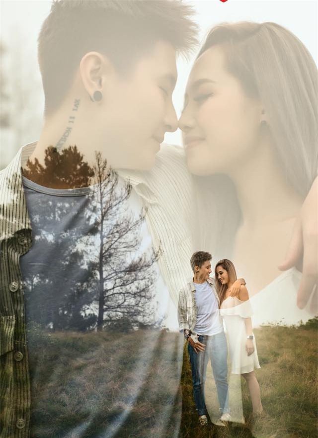 MC Ngọc Trang khoe ảnh cưới với người yêu đồng giới kém 8 tuổi-1