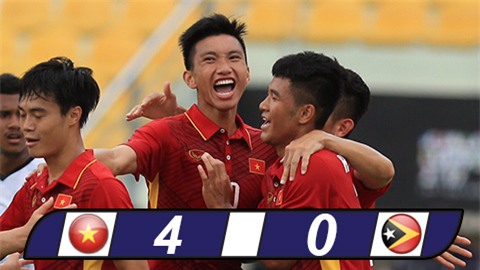 Văn Hậu rực sáng, U22 Việt Nam khởi đầu thuận lợi