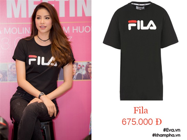 gia tai tien ty, pham huong va kendall jenner van me man ao thun gia re - 3