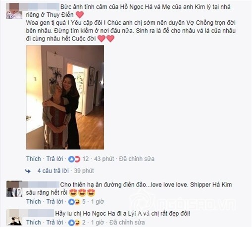 Kim Lý, Kim Lý và Hồ Ngọc Hà, Hồ Ngọc Hà, ca sĩ Hồ Ngọc Hà, mẹ của Kim Lý,chuyện làng sao,sao Việt