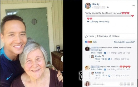 Kim Lý, Kim Lý và Hồ Ngọc Hà, Hồ Ngọc Hà, ca sĩ Hồ Ngọc Hà, mẹ của Kim Lý,chuyện làng sao,sao Việt