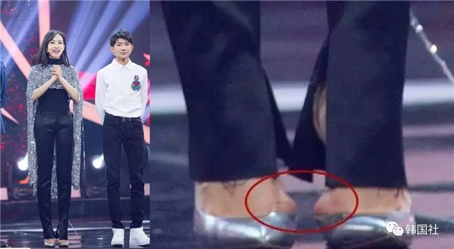 kinh hai nhung man tra tan chan tren giay cao got cua cac ngoi sao - 7