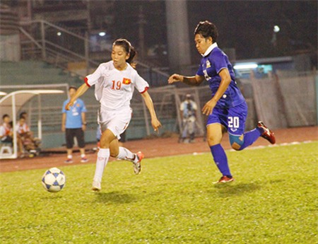 Huỳnh Như đang là niềm hy vọng của đội tuyển nữ Việt Nam (ảnh: K.Đ)