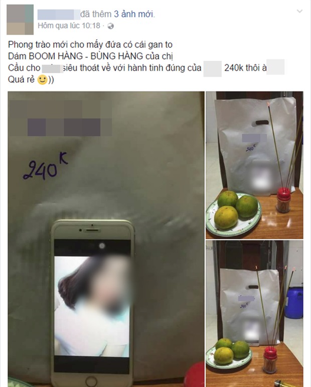 Bùng 240k tiền mua hàng online, cô gái bị chủ shop lập bàn thờ giả gây tranh cãi - Ảnh 1.