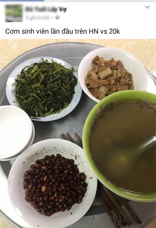 lạc cháy den, canh dục dục - mam com 20 nghin cua sinh vien ngay dau len nhap hoc - 1