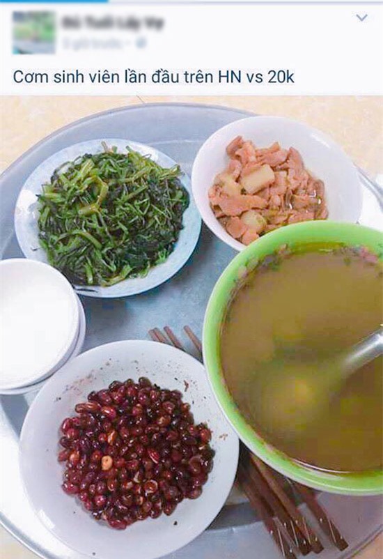 lạc cháy den, canh dục dục - mam com 20 nghin cua sinh vien ngay dau len nhap hoc - 2