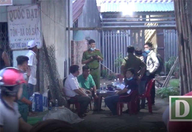 Công an phong toả hiện trường vụ án để điều tra