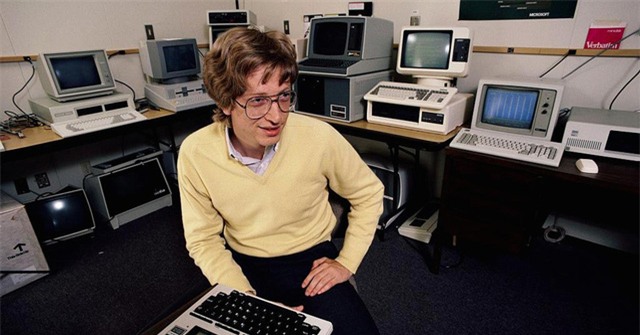 Bill Gates khi chỉ mới là một cậu sinh viên của trường Đại học Harvard.