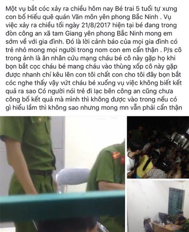 Bắc Ninh: Cháu bé đi lạc được người phụ nữ đưa về trụ sở UBND, người dân nghi ngờ có chuyện bắt cóc - Ảnh 1.